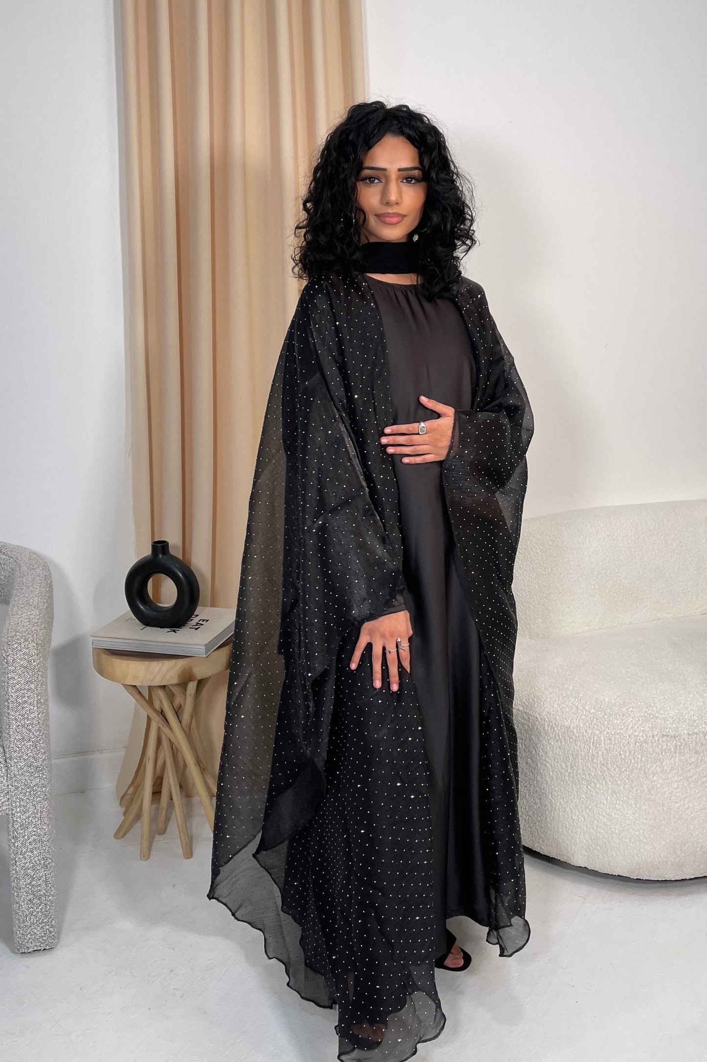 Midnight Sparkle Abaya
