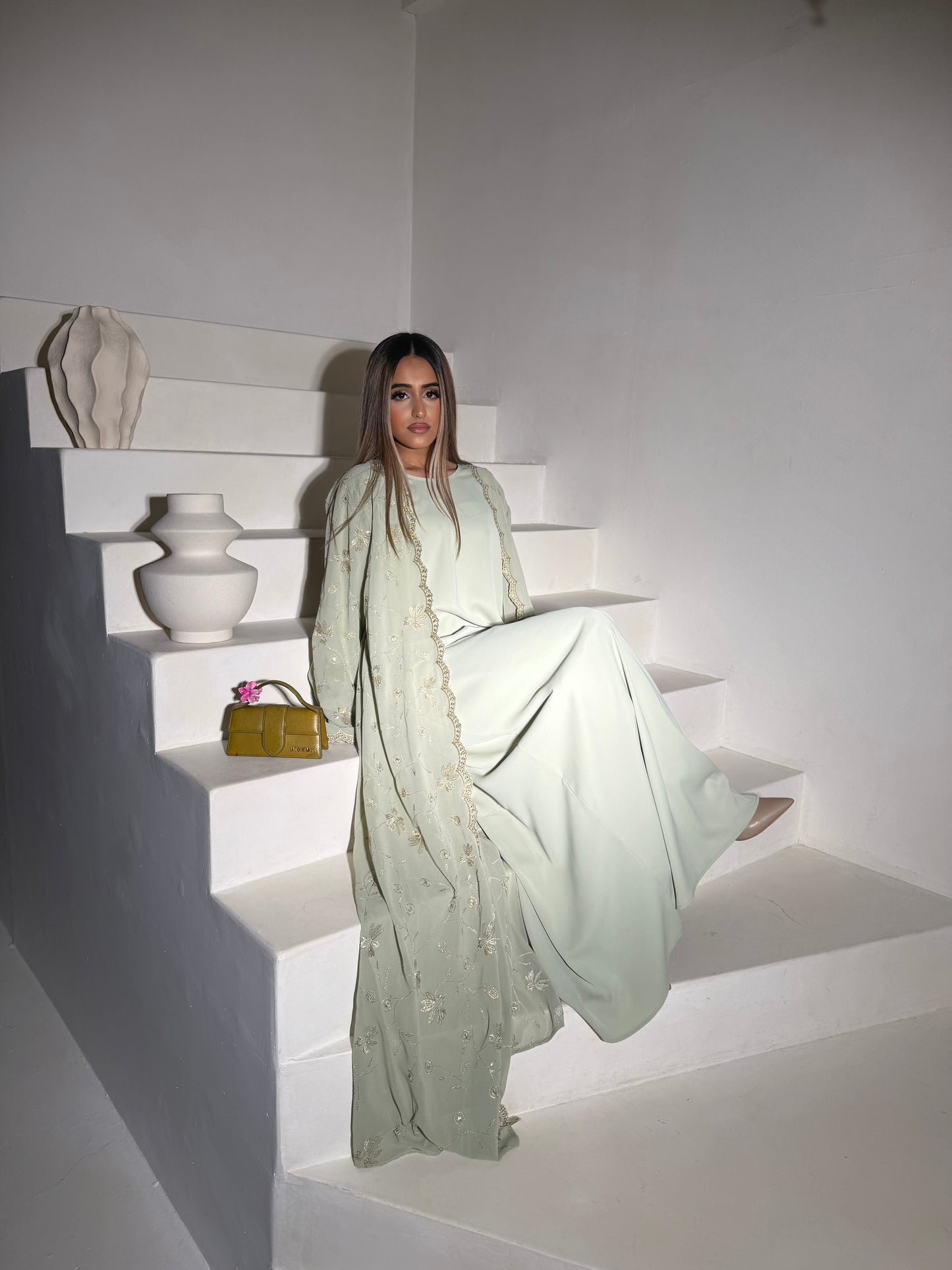 Khaleeji Sage Abaya