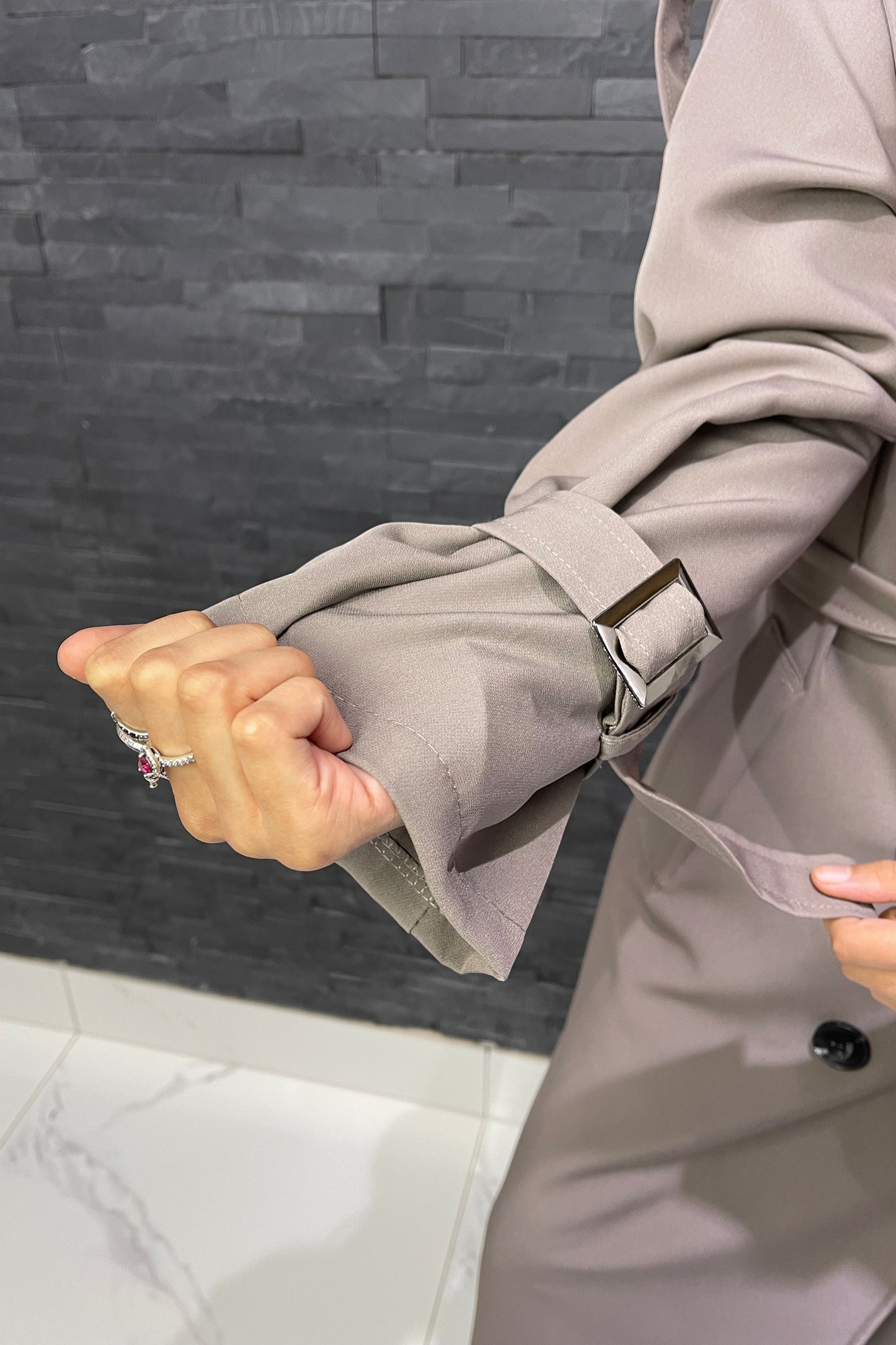 Jewel Luxe Trench Coat