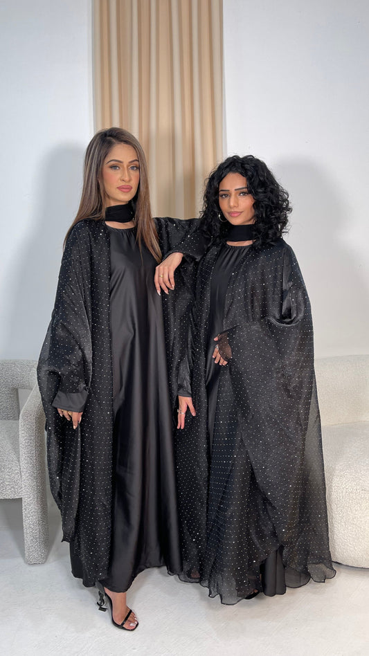 Midnight Sparkle Abaya