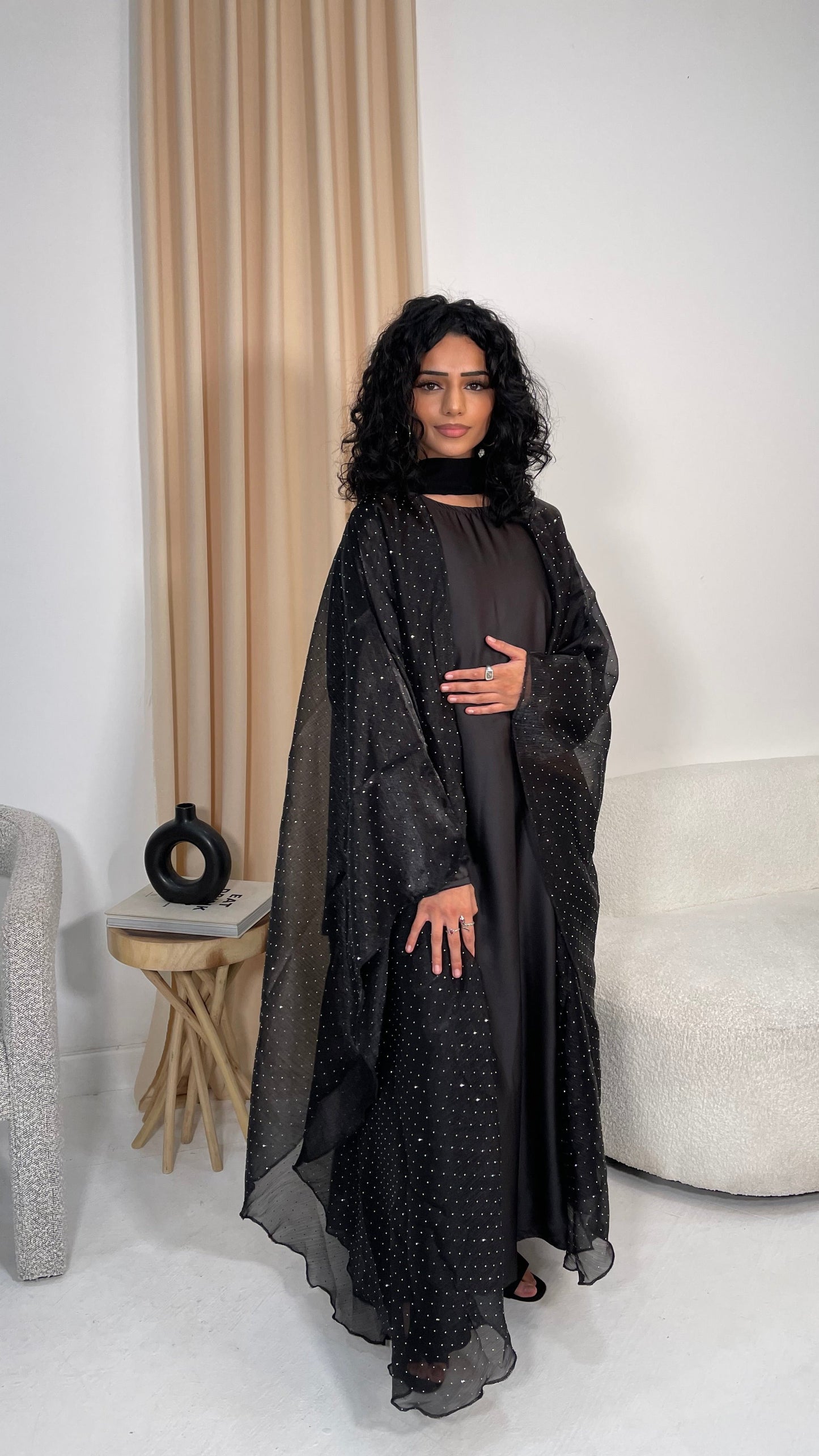 Midnight Sparkle Abaya